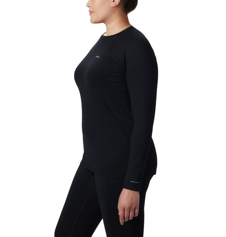 Women's Columbia Midweight Stretch Long Sleeve Sweatshirts Black | Plus Size CA-C480C